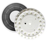 40 LED Double Row Solar Flagpole Top Light
