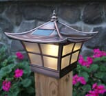 Ambience Solar Copper Post Cap Light