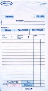 3-Part Carbonless Guest Checks (2,500 checks/case) - 11A-SP 3-Part Carbonless Guest Checks (2,500 checks/case) - 11A-SP