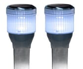 Rectangle 2pk Solar Dock Lites Fresh Water Rated Solar Light for Docks, Decks, Boardwalks and Marinas