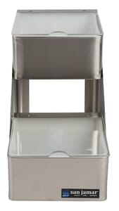 Stepped Center - Stepped w/Notched Lids - (2) 1 Qt w/Individual Notched Lids Stepped Center - Stepped w/Notched Lids - (2) 1 Qt w/Individual Notched Lids
