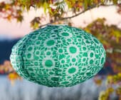 Soji Solar Lantern Floral Snip Oval