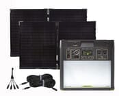 Goal Zero Yeti 3000 Lithium Solar Generator Kit with 2 Boulder 100 Watt Solar Briefcases