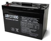 12 Volt 100 Amp Hour Sealed Lead Acid Battery by UPG