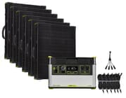 Goal Zero Yeti 1500X Portable Solar Generator Maximum Intake Kit with (6) Boulder 100 Briefcase Panels