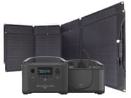EcoFlow River Pro Portable Solar Generator Kit with Extra Battery - Includes 2x 110 Watt Solar Panels