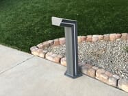 Solar Bollard Path Light with Green Accent LED