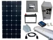 Earthtech Products Solar Power & Lighting Kit for Sheds, Garages & Remote Cabins - 55 Amps