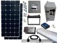 Earthtech Products Solar Power & Lighting Kit for Sheds, Garages & Remote Cabins - 85 Amps