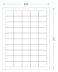 1.5" x 1" Laser/Inkjet Labels; 50 up; (100 sheets/box) - Standard White Matte 1.5" x 1" Laser/Inkjet Labels; 50 up; (100 sheets/box) - Standard White Matte