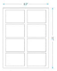 3.5" x 2.375" Laser/Inkjet Labels; 8 up; (250 sheets/box) - Standard White Matte 3.5" x 2.375" Laser/Inkjet Labels; 8 up; (250 sheets/box) - Standard White Matte