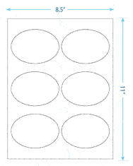 3.875" x 2.6875" Laser/Inkjet Labels; 6 up; (250 sheets/box) - Standard White Matte 3.875" x 2.6875" Laser/Inkjet Labels; 6 up; (250 sheets/box) - Standard White Matte