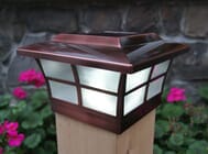Copper Prestige Solar Post Cap for 6x6 Posts
