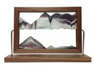 Walnut Landscape Sand Art by Klaus Bosch - 15-1/2 x 9-3/4 Inches