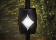 Black Solar Baluster Light for 3/4" Round Balusters