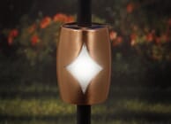 Copper Solar Baluster Light for 3/4" Round Balusters