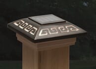 Labyrinth Designer Post Cap Light for 4x4 Posts (Inside Dimensions measure 3-5/8" x 3-5/8")