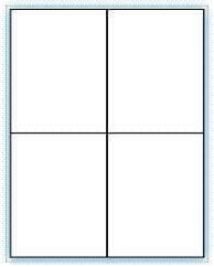 4.25" x 5.5" Laser/Inkjet Labels; 4 up; (100 sheets/box) - Standard White Matte 4.25" x 5.5" Laser/Inkjet Labels; 4 up; (100 sheets/box) - Standard White Matte