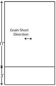 8 1/2" x 14" - 24# Perforated Paper 3" from Bottom (2,500 sheets/carton) 8 1/2" x 14" - 24# Perforated Paper 3" from Bottom (2,500 sheets/carton)