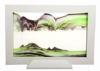 White Glow-in-the-Dark Sand Art Picture by Klaus Bosch