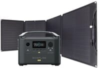 EcoFlow River Pro Portable Solar Generator Kit - Includes 110 Watt Solar Panel