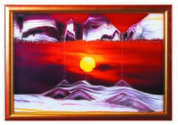Sand Art Picture - Golden Sun - By Klaus Bosch