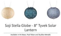 Soji Stella Globe - 8″ Tyvek Solar Lantern