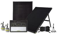 Yeti 1400 Lithium Power Station with 2 Boulder 100 Solar Panels and 2 Light A Life 350 Led Lights