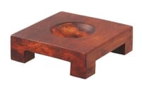 Square Natural Wood Base For 4.5-inch MOVA Globes