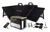 Goal Zero Yeti 1400 Lithium Power Station with MPPT and 2 Boulder 100 Solar Briefcases