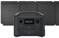 EcoFlow River Max Portable Solar Generator Kit - With (2) 110 Watt Solar Panels