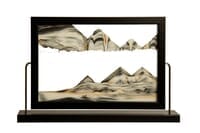 Black Landscape Sand Art by Klaus Bosch - 15-1/2 x 9-3/4 Inches