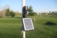 Solar Flag Pole Light - 12 Bright LEDs for Bright Illumination