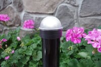 Summit Solar Post Cap Light for Chain Link Fence Posts