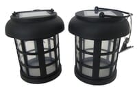 2 Pack Umbrella Hanging Solar Lantern with energy saving white LED