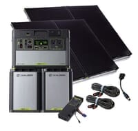 Goal Zero 3.8 kWh Solar Generator Expansion Battery Kit - 400 Watts of Solar Power