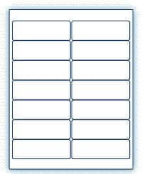 4" x 1.33" Laser/Inkjet Labels; 14 up; (100 sheets/box) - Standard White Matte 4" x 1.33" Laser/Inkjet Labels; 14 up; (100 sheets/box) - Standard White Matte