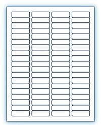 1.75" x 0.5" Laser/Inkjet Labels; 80 up; (250 sheets/box) - Standard White Matte 1.75" x 0.5" Laser/Inkjet Labels; 80 up; (250 sheets/box) - Standard White Matte