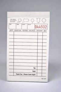 2-Part Tan Carbonless Guest Checks (5,000 checks/case) - 101SP 2-Part Tan Carbonless Guest Checks (5,000 checks/case) - 101SP