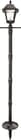 Gama Sonic Baytown II Solar Lamp Post with EZ-Anchor Base