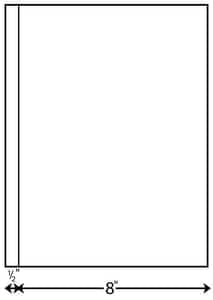 8 1/2" x 11" - Perforated Paper 1/2" from Left (2,500 sheets/carton) 8 1/2" x 11" - Perforated Paper 1/2" from Left (2,500 sheets/carton)