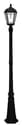 Royal Solar Lamp Post with GS-Solar LED Light Bulb - Black