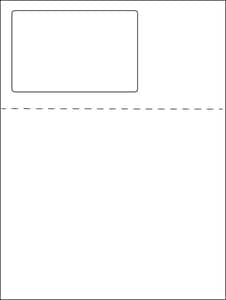 4.75" x 3" Laser/Inkjet Labels; 1 up; (250 sheets/box) - Standard White Matte; Perforated 4.75" x 3" Laser/Inkjet Labels; 1 up; (250 sheets/box) - Standard White Matte; Perforated