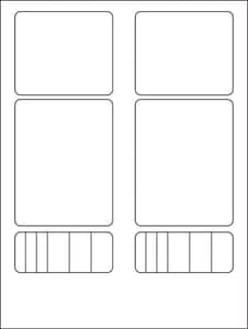8" x 11" Legal Mailing Labels; 16 up; (250 sheets/box) - Standard White Matte 8" x 11" Legal Mailing Labels; 16 up; (250 sheets/box) - Standard White Matte
