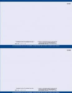 8 1/2" x 11" - 2 up Laser Rx Paper, Horizontal Perf with DE specs (500 sheets/package) - Blue 8 1/2" x 11" - 2 up Laser Rx Paper, Horizontal Perf with DE specs (500 sheets/package) - Blue