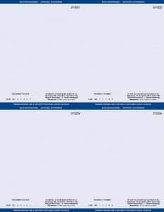 8 1/2" x 11" - 4 up Laser Rx Paper, Horizontal & Vertical Perf with DE specs (500 sheets/package) - Blue 8 1/2" x 11" - 4 up Laser Rx Paper, Horizontal & Vertical Perf with DE specs (500 sheets/package) - Blue
