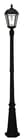 Royal Solar Lamp Post with GS-Solar LED Light Bulb - Black