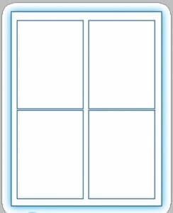 4" x 5" Laser/Inkjet Labels; 4 up; (250 sheets/box) - Standard White Matte; Perforated 4" x 5" Laser/Inkjet Labels; 4 up; (250 sheets/box) - Standard White Matte; Perforated