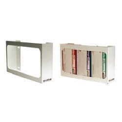 White Enamel Triple Box Glove Dispenser White Enamel Triple Box Glove Dispenser