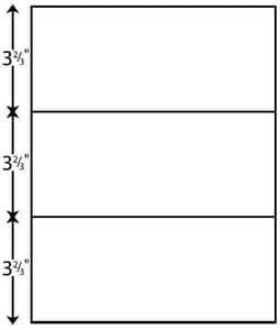8 1/2" x 11" - Perforated Paper Every 3 2/3" (2,500 sheets/carton) 8 1/2" x 11" - Perforated Paper Every 3 2/3" (2,500 sheets/carton)